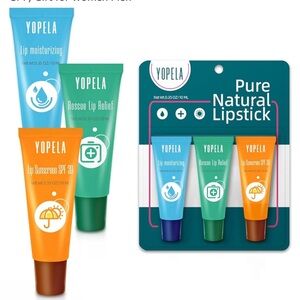 Yopela Lip Sunscreen Moisturizing and Repair Package Lip Care Set- SPF 30 3 Pc